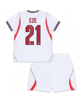 Billige Fotballdrakt England Eberechi Eze #21 Replika Hjemmedraktsett Barn VM 2026 Kortermet (med bukser)